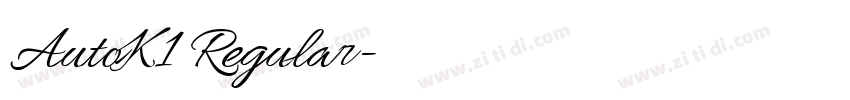 AutoK1 Regular字体转换 AutoK1 Regular字体转换